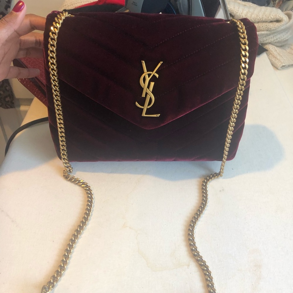 Brand New Yves Saint Laurent Bordeaux Quilted bag